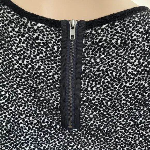 Moth Anthropologie Sweater Size XL Black White Textured Knit Scoop Neck - Picture 11 of 11